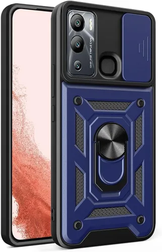Vista 84 de Compatible con Tecno Pova Neo 2 Bracket Shell, con cubierta deslizante para lente de cámara compatible con Tecno Pova Neo 2 LG6n Case Negro