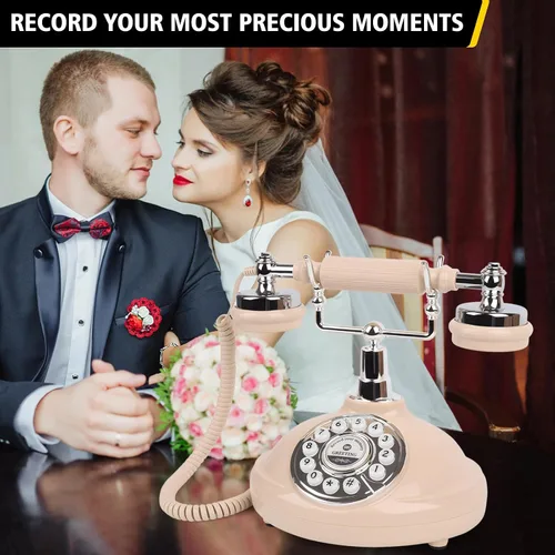 Vista 3 de Libro de invitados de audio para teléfono de boda: graba mensajes de audio personalizados con el libro de visitas, una forma personal y conveniente