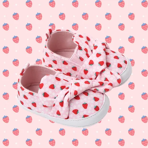 Vista 5 de YTWM Baby Girls Shoes First Birthday Walking Shoe for 0-18 Months, Easy Wear Non Slip Lightweight Baby Indoor Outdoor Sneakers