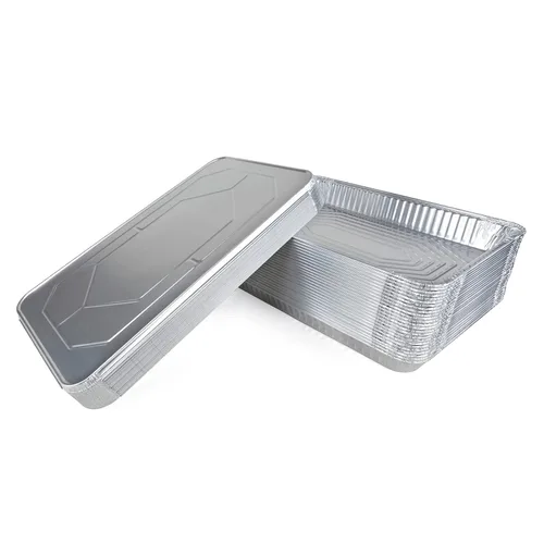 Vista 26 de IDL Packaging Sartenes de aluminio de tamaño completo para mesa de vapor, profundos, 21 x 13 x 3 pulgadas (paquete de 25) - Sartén desechable