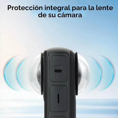 Vista 6 de UTEBIT X4 Premium Protectores de lente para Insta 360 X4, antiarañazos, dureza 9H 98% Transmittance High Transparency Tempered Glass Lens