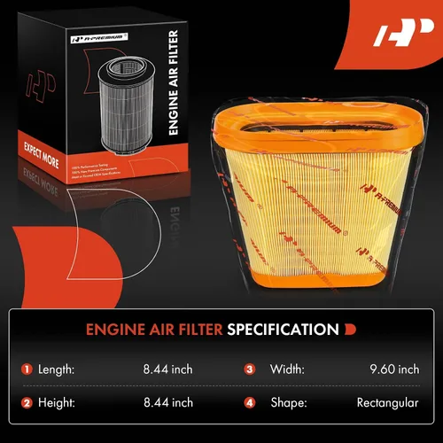 Vista 2 de A-Premium Filtro de aire de motor compatible con Chevrolet Corvette 2014-2019 6.2L, repuesto # 23107355