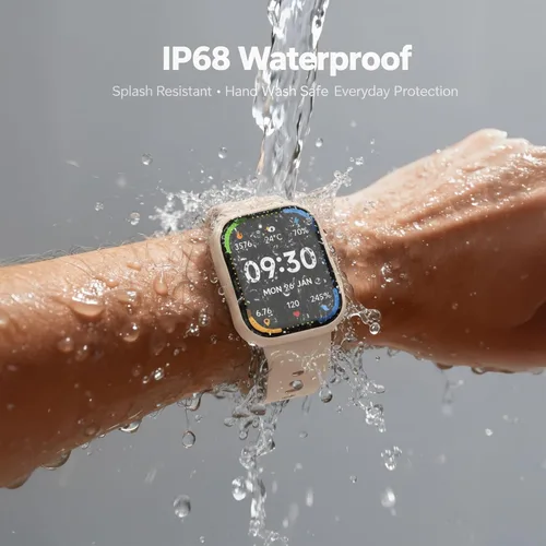 Vista 6 de Reloj de seguimiento de actividad física para mujeres y hombres, llamadas Bluetooth, pantalla HD de 1.83 pulgadas, 100 modos deportivos, frecuencia