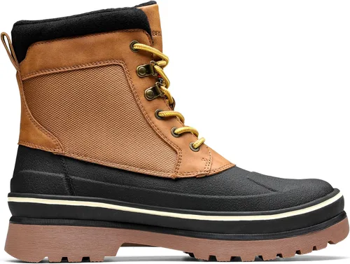 Vista 3 de Bruno Marc Botas de nieve impermeables aisladas para hombre, con forro de piel cálida, botas de invierno para exteriores