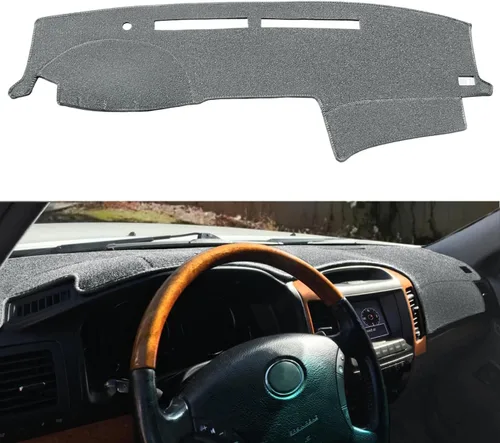 Vista 6 de Funda para salpicadero a medida para Lexus GX470 2003-2009, protector de alfombrilla para tablero F139 (Beige)