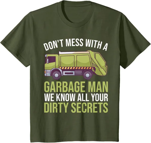 Vista 11 de Camiseta de camión de basura Don't Mess With A Basbage Man