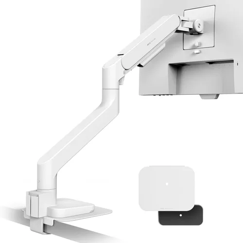 Vista 20 de BenQ BSH01 Ergo Brazo de Monitor - Soporte de Monitor con Resorte de Gas para Pantallas de hasta 45'' y 44 libras, Instalación Rápida, Sin Descenso
