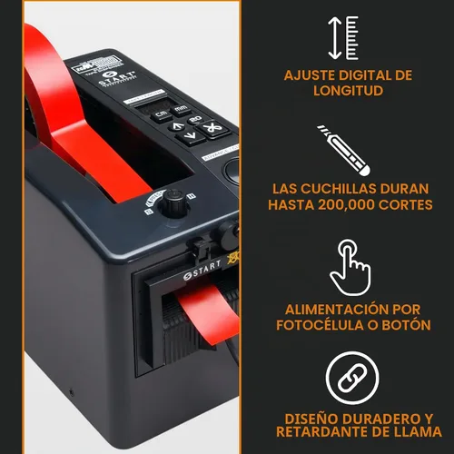Vista 3 de ZCM1000 (M1000) Despachador de cinta adhesiva electrónico. Para cinta de 2 pulgadas como máximo, corte de cinta máximo de 39 pulgadas.
