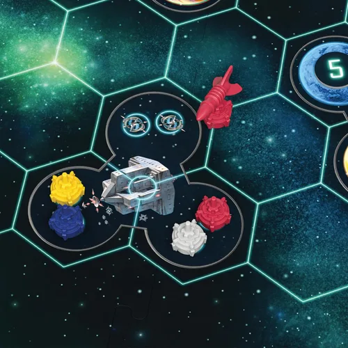 Vista 2 de CATAN Starfarers New Encounters SCENARIO EXPANSION - Tres emocionantes misiones galácticas. Juego de mesa de estrategia, juego familiar para niños