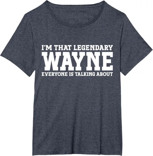 Vista 63 de Wayne Personal Name Funny Wayne Camiseta, Negro