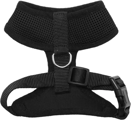 Vista 3 de Furhaven Arnés ajustable de malla acolchada para perro - Negro, pequeño