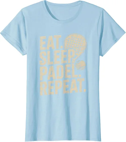 Vista 22 de Camiseta Eat Sleep Padel Repeat Padel Jugador de Tenis