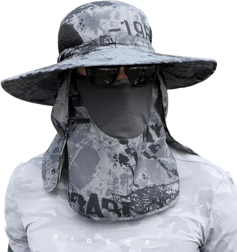 Vista 13 de Hombres Mujeres Safari Bucket Pesca Sombreros Sol Cubierta Cara Kcl015-lanse