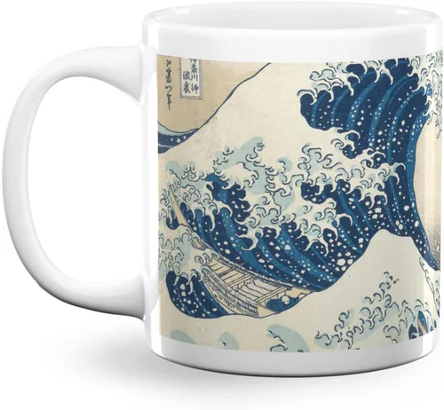Vista 8 de Great Wave Off Kanagawa - Taza de café (11 onzas), color negro