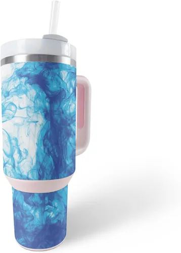 Vista 19 de MightySkins Skin - Vaso de vinilo compatible con Stanley The Quencher H2.0 FlowState de 40 onzas, Typhoon, protectora, duradera y única, fácil