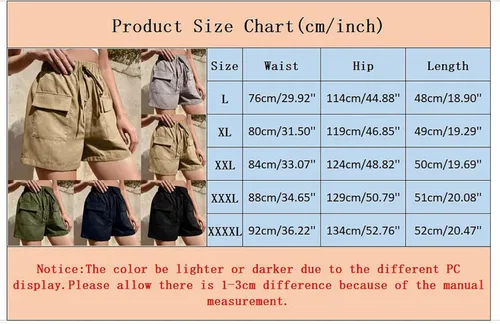 Vista 6 de Linen Sport Shorts Women Drawstring Wih Pockets Womens Wide Leg Capris Pants Cargo Solid Loose Fit Tummy Control Navy