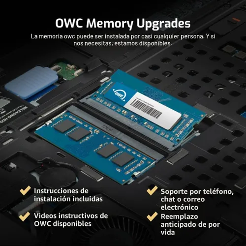 Vista 4 de OWC Memoria RAM de 16 GB (2 x 8 GB) DDR4 3200 MHz no ECC SODIMM de 260