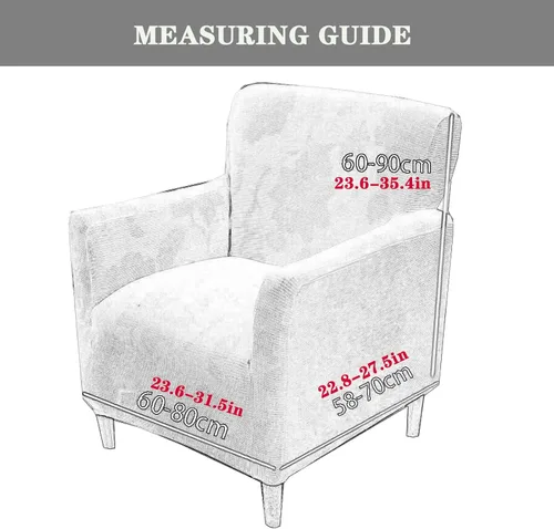 Vista 5 de Fundas elásticas para sofá reclinable de 1 asiento, funda elástica antideslizante para sillón de sofá, funda de elastano para sofá reclinable, Blanco