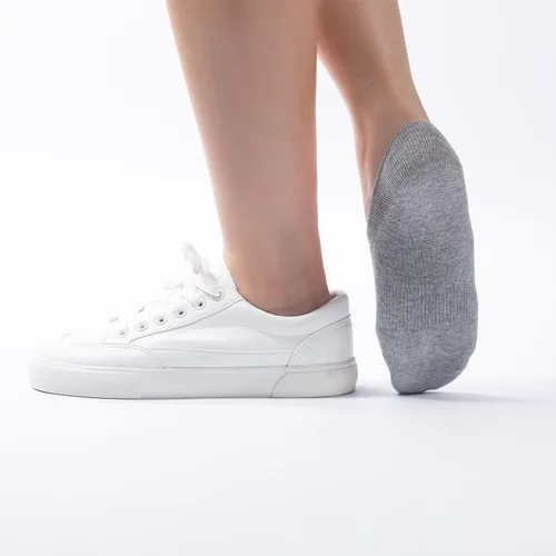 Vista 7 de IDEGG Calcetines invisibles para mujeres y hombres, de corte bajo al tobillo, cortos, antideslizantes, atléticos, para correr, novedosos