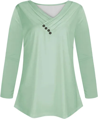 Vista 5 de Camisetas de moda de verano 2023 para mujer, elegante, casual, cuello redondo, manga corta, lindo estampado, ajuste holgado