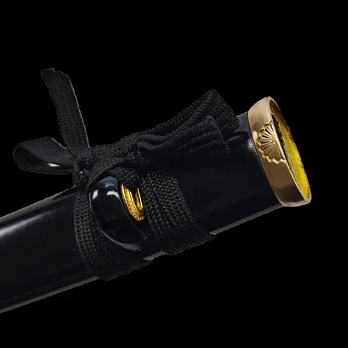 Vista 3 de Cuchillo de acero al manganeso 1065 hecho a mano con accesorios de cobre