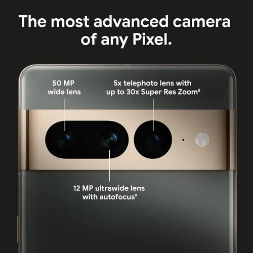 Vista 2 de Google Pixel 7 Pro 5G, versión estadounidense, 128GB, avellana - desbloqueado (renovado)