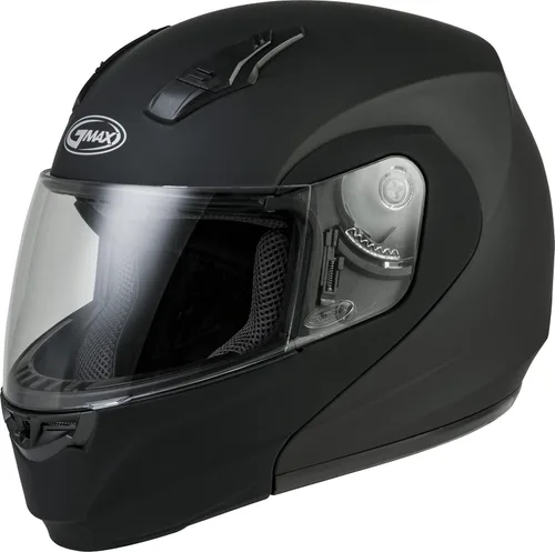 Vista 2 de GMAX Casco modular MD-04 (negro mate, 3XL) - Aprobado por FMVSS 218