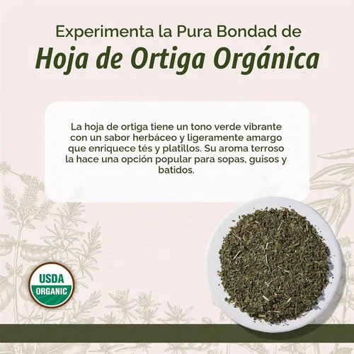 Vista 2 de Starwest Botanicals Té orgánico de hoja de ortiga corte suelto y tamizado, 1 libra a granel