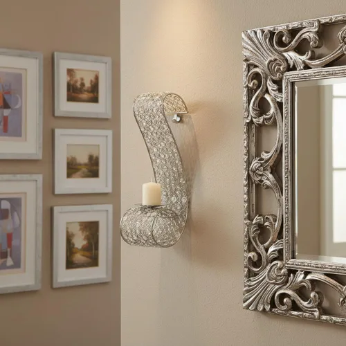 Vista 7 de Modern Day Accents Voluta Cristal - Aplique de pared (5716)