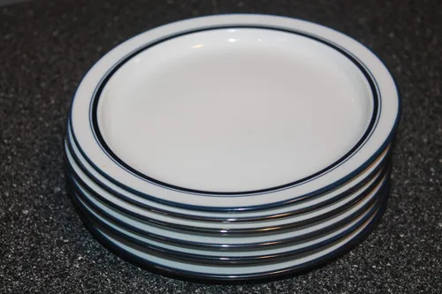 Vista 3 de Bistro Christianshavn Blue - Plato para pan/mantequilla (7.25 pulgadas, juego de 4)