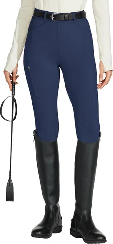 Vista 9 de Willit - Pantalones de equitación para mujer con asiento completo, mallas ecuestres de silicona, pantalones de equitación para montar a caballo