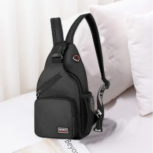 Vista 3 de FANDARE Mochila para mujer, Negro/Blanco, Grande