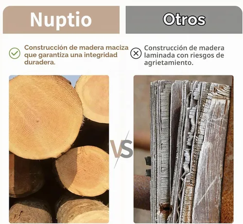 Vista 6 de NUPTIO - Centro de mesa en caja de madera: 2 piezas de 11.8" de largo, jardineras rectangulares de madera - Jarrón de flores de granja para boda