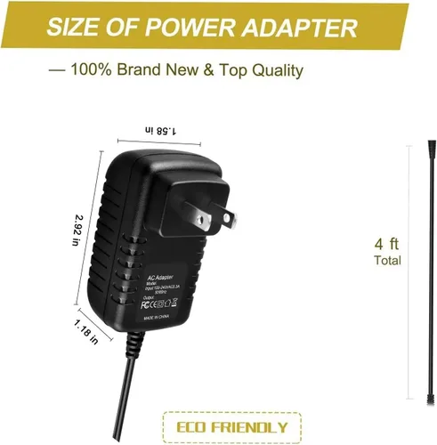 Vista 4 de Adaptador de CA para CHUWI VI10 Pro 10.6 64GB Tablet PC Fuente de alimentación Cable Cargador PSU