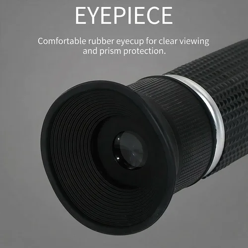 Vista 2 de Refractómetro Brix, refractómetro Brix 0-32% con ATC, ideal para miel, jarabe de arce y melaza, suministros de mantenimiento de abejas