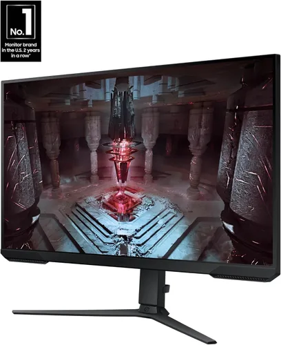 Vista 2 de SAMSUNG Odyssey G51C Series QHD Monitor para juegos de 27 pulgadas, 165 Hz, 1 ms, pantalla VESA HDR10, AMD FreeSync Premium, ecualizador negro