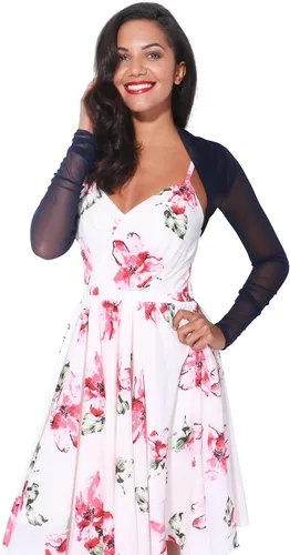 Vista 3 de KRISP Chaqueta de manga larga fruncida para mujer, con bolero para vestidos Sólido o purpurina Ropa formal para fiesta de boda