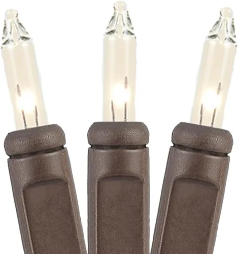 Vista 3 de Novelty Lights Mini cadena de luz transparente de 5 pies con 10 bombillas