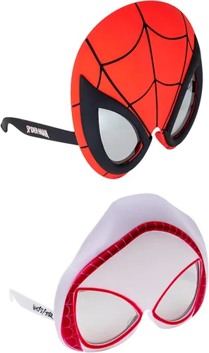 Vista 8 de Sun-Staches Gafas de sol de Spider-Man, accesorio oficial de disfraz de Ghost Spider Adulto/Adolescente