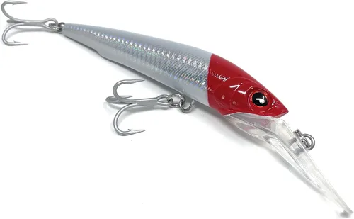 Vista 5 de Señuelos de pesca de buceo profundo Swimbait Sinking Minnow Señuelo de pesca de agua salada Señuelo de arrastre Verde (Green Mackerel)