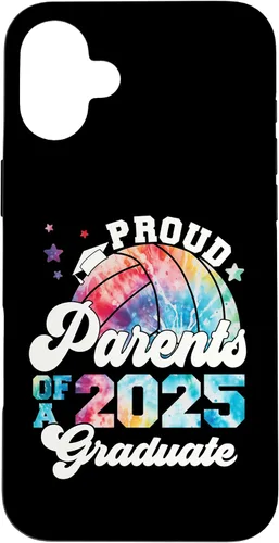Vista 22 de iPhone 16 Parents of a 2025 Graduate Senior Graduation Volleyball Case