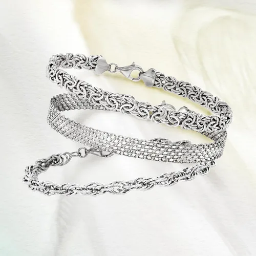 Vista 4 de Ross-Simons Jewelry Set 3 Link Bracelets