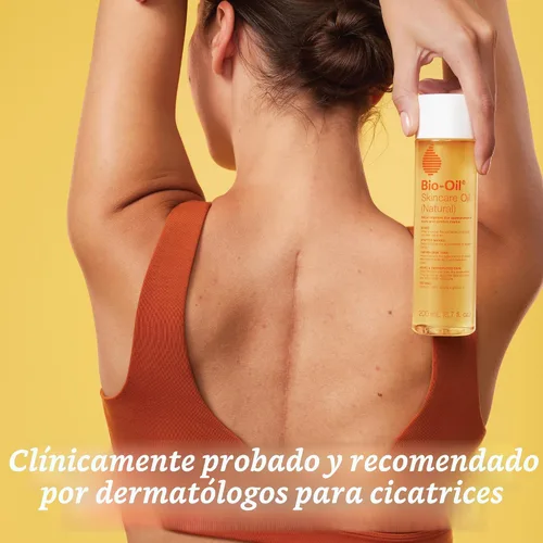 Vista 2 de Bio-Oil Aceite natural para el cuidado de la piel, suero para cicatrices y estrías, hidratante facial y corporal para piel seca, aceite