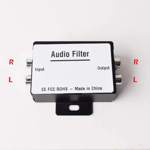 Vista 4 de Aislador de ruido de audio para coche, filtro de radio, eliminador de ruido para auto, camión, barco, altavoces, amplificador, ecualizador, señal RCA