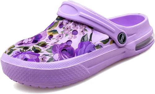 Vista 18 de Zuecos de jardín para mujer, zapatos informales, sandalias de playa, antideslizantes, para piscina, para el agua, para el hogar, calzado de verano