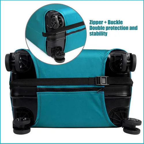 Vista 4 de WUJIAONIAO - Funda protectora para equipaje de viaje, 18 - 32 pulgadas 45.72 a 81.28 cm.
