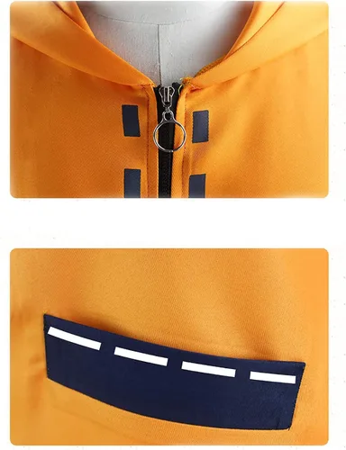 Vista 4 de PUONU Disfraz de anime de cosplay con abrigo juego completo de 7 piezas Yomozuki Runa para niñas