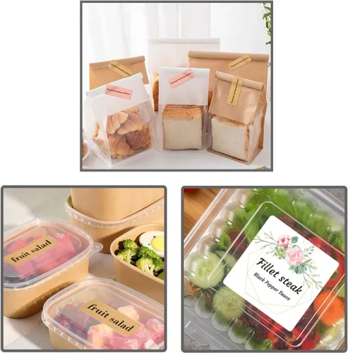 Vista 3 de 150 adhesivos personalizables para logotipo de negocios, imagen personalizada, vinilo impermeable, PVC transparente en círculo, rectangular
