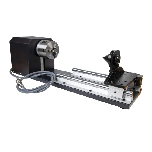 Vista 8 de Cloudray Accesorio giratorio láser de CO2 Eje giratorio de 2 ejes CNC Laser Accesorio giratorio con motor paso a paso 2 fases Nema 23