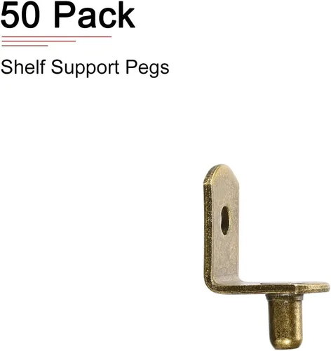 Vista 6 de DTGN Pinza de soporte para estante en L de 0.2 x 0.31 pulgadas (DXL) - Paquete de 50 unidades - Bueno para estante de muebles - Soporte de estante